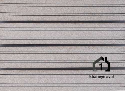 آجرنما نسوز تایل رستیک چهار شیار طوسی – کد T15